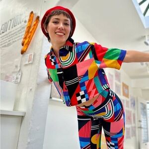 Nooworks Ansley Linen Olivia top small EUC